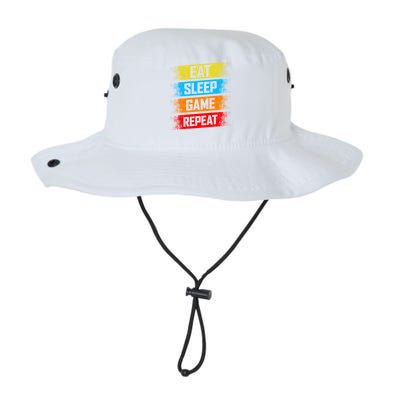 Gaming Eat Sleep Game Repeat Teen Adults Gift Legacy Cool Fit Booney Bucket Hat