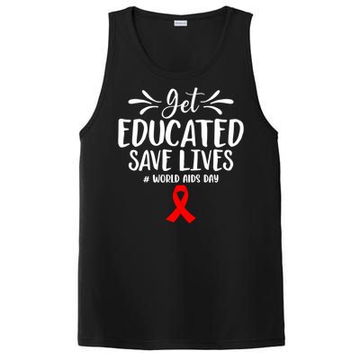 Get Educated Save Lives World Aids Day Gift PosiCharge Competitor Tank