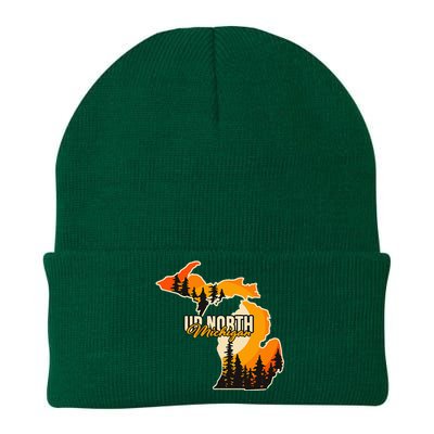 Go Explore State Of Michigan Apparel Up North Hiking Knit Cap Winter Beanie