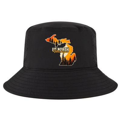 Go Explore State Of Michigan Apparel Up North Hiking Cool Comfort Performance Bucket Hat