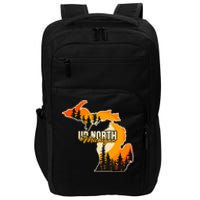 Go Explore State Of Michigan Apparel Up North Hiking Impact Tech Backpack