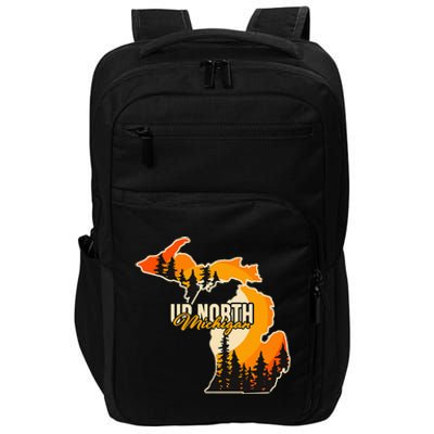 Go Explore State Of Michigan Apparel Up North Hiking Impact Tech Backpack