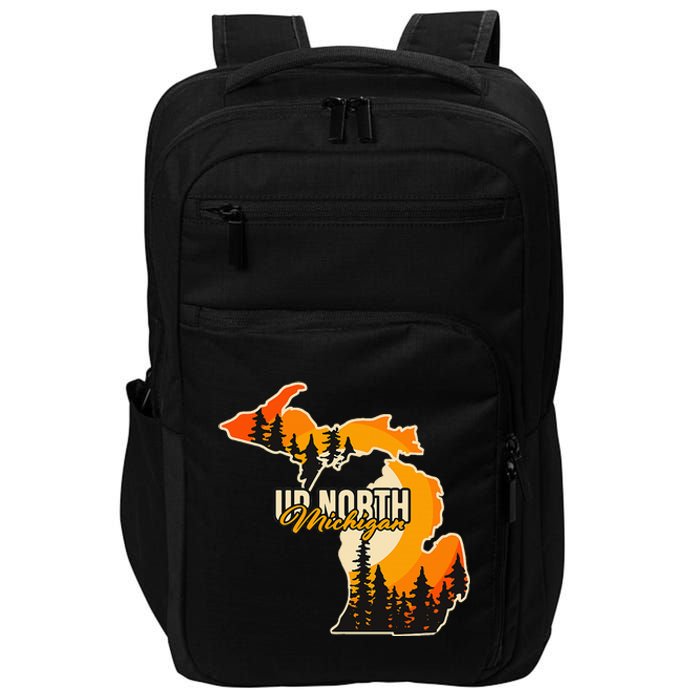 Go Explore State Of Michigan Apparel Up North Hiking Impact Tech Backpack