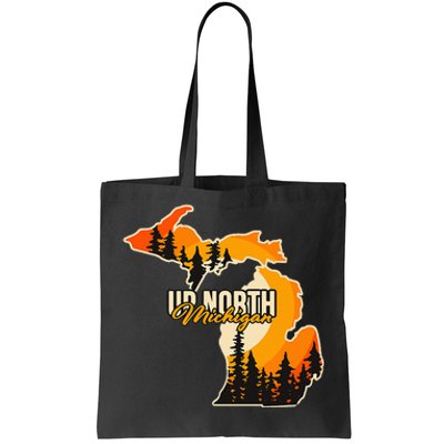 Go Explore State Of Michigan Apparel Up North Hiking Tote Bag