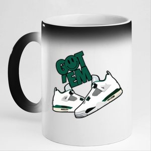 Got Em Smile Matching Oxidized Green 4s 11oz Black Color Changing Mug