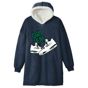 Got Em Smile Matching Oxidized Green 4s Hooded Wearable Blanket