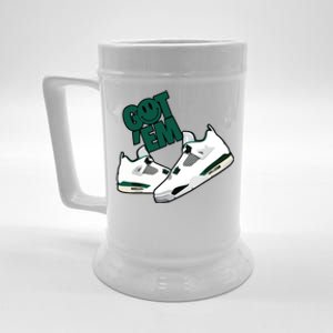 Got Em Smile Matching Oxidized Green 4s Beer Stein