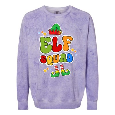 Groovy Elf Squad Colorblast Crewneck Sweatshirt