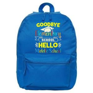 Goodbye Elementary School Graduation To Middle School 16 in Basic Backpack