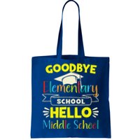 Goodbye Elementary School Graduation To Middle School Tote Bag