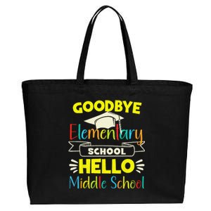 Goodbye Elementary School Graduation To Middle School Cotton Canvas Jumbo Tote