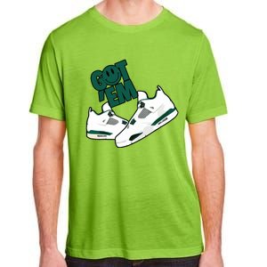 Got Em Smile Matching Oxidized Green 4s Adult ChromaSoft Performance T-Shirt