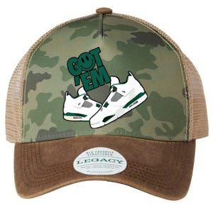 Got Em Smile Matching Oxidized Green 4s Legacy Tie Dye Trucker Hat