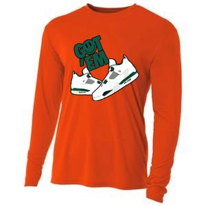 Got Em Smile Matching Oxidized Green 4s Cooling Performance Long Sleeve Crew