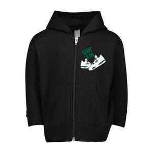 Got Em Smile Matching Oxidized Green 4s Toddler Zip Fleece Hoodie