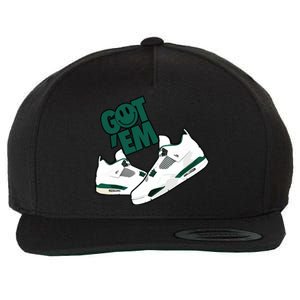 Got Em Smile Matching Oxidized Green 4s Wool Snapback Cap