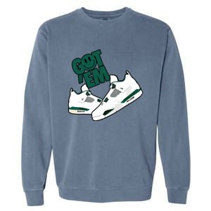 Got Em Smile Matching Oxidized Green 4s Garment-Dyed Sweatshirt