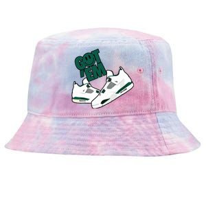 Got Em Smile Matching Oxidized Green 4s Tie-Dyed Bucket Hat