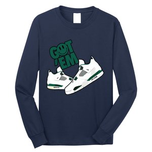 Got Em Smile Matching Oxidized Green 4s Long Sleeve Shirt