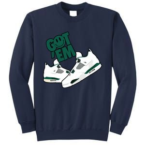 Got Em Smile Matching Oxidized Green 4s Sweatshirt