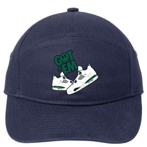 Got Em Smile Matching Oxidized Green 4s 7-Panel Snapback Hat