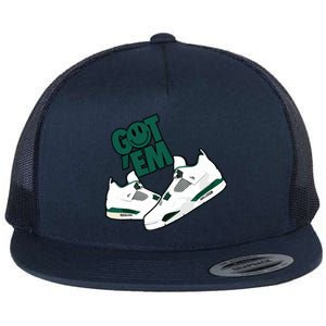 Got Em Smile Matching Oxidized Green 4s Flat Bill Trucker Hat