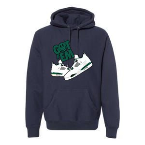 Got Em Smile Matching Oxidized Green 4s Premium Hoodie