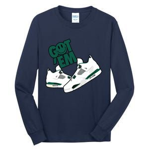 Got Em Smile Matching Oxidized Green 4s Tall Long Sleeve T-Shirt