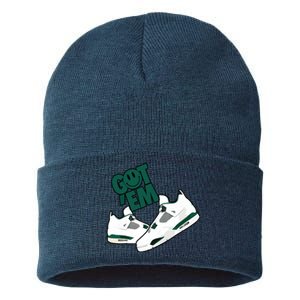 Got Em Smile Matching Oxidized Green 4s Sustainable Knit Beanie