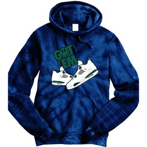 Got Em Smile Matching Oxidized Green 4s Tie Dye Hoodie