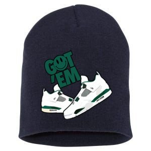 Got Em Smile Matching Oxidized Green 4s Short Acrylic Beanie