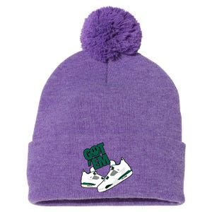 Got Em Smile Matching Oxidized Green 4s Pom Pom 12in Knit Beanie