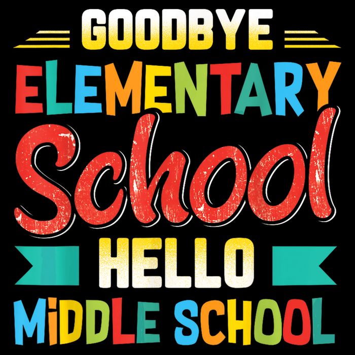 Goodbye Elementary School Hello Middle School Last Day Impact Tech Backpack