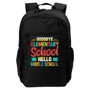 Goodbye Elementary School Hello Middle School Last Day Daily Commute Backpack