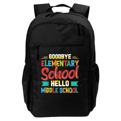 Goodbye Elementary School Hello Middle School Last Day Backpack