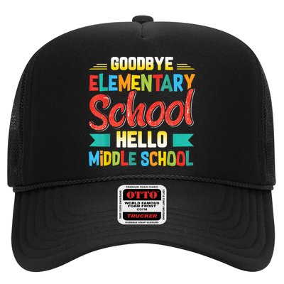 Goodbye Elementary School Hello Middle School Last Day Trucker Hat