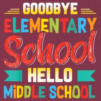 Goodbye Elementary School Hello Middle School Last Day 16oz Travel Tumbler