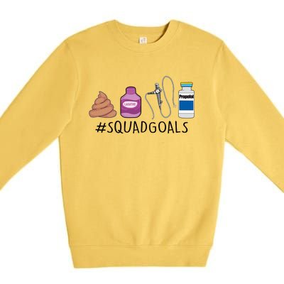 Gi Endo Squad Goals Funny Gi Nurse Colonoscopy Endoscopy Rn Gift Premium Crewneck Sweatshirt