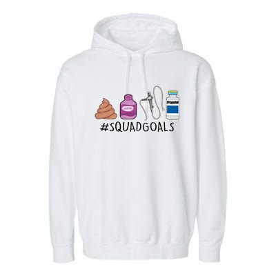 Gi Endo Squad Goals Funny Gi Nurse Colonoscopy Endoscopy Rn Gift Garment-Dyed Fleece Hoodie