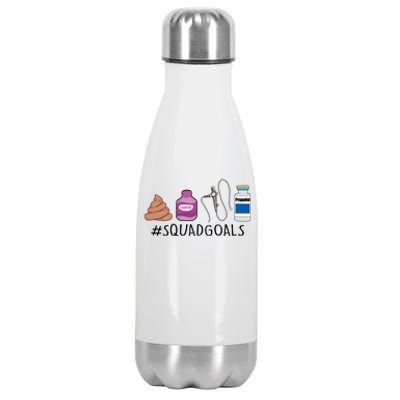 Gi Endo Squad Goals Funny Gi Nurse Colonoscopy Endoscopy Rn Gift Stainless Steel Insulated Water Bottle