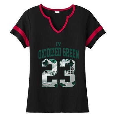 Got Em Streetwear Matching Oxidized Green 4s Ladies Halftime Notch Neck Tee