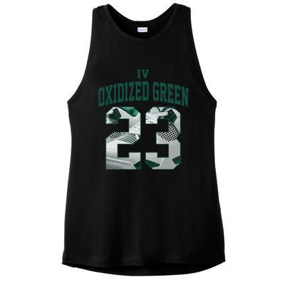 Got Em Streetwear Matching Oxidized Green 4s Ladies PosiCharge Tri-Blend Wicking Tank