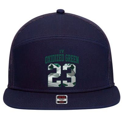 Got Em Streetwear Matching Oxidized Green 4s 7 Panel Mesh Trucker Snapback Hat