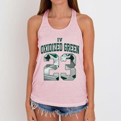 Got Em Streetwear Matching Oxidized Green 4s Women's Knotted Racerback Tank