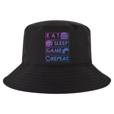 Gaming Eat Sleep Game Repeat Great Gift Cool Comfort Performance Bucket Hat