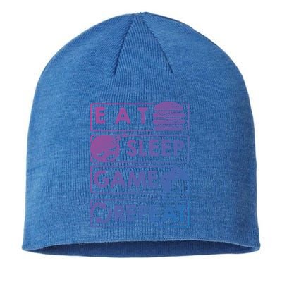 Gaming Eat Sleep Game Repeat Great Gift Sustainable Beanie