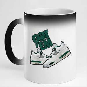 Got Em Smile Matching Oxidized Green 4s Gift 11oz Black Color Changing Mug