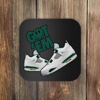 Got Em Smile Matching Oxidized Green 4s Gift Coaster