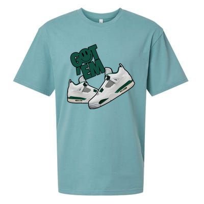 Got Em Smile Matching Oxidized Green 4s Gift Sueded Cloud Jersey T-Shirt