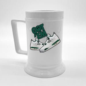 Got Em Smile Matching Oxidized Green 4s Gift Beer Stein